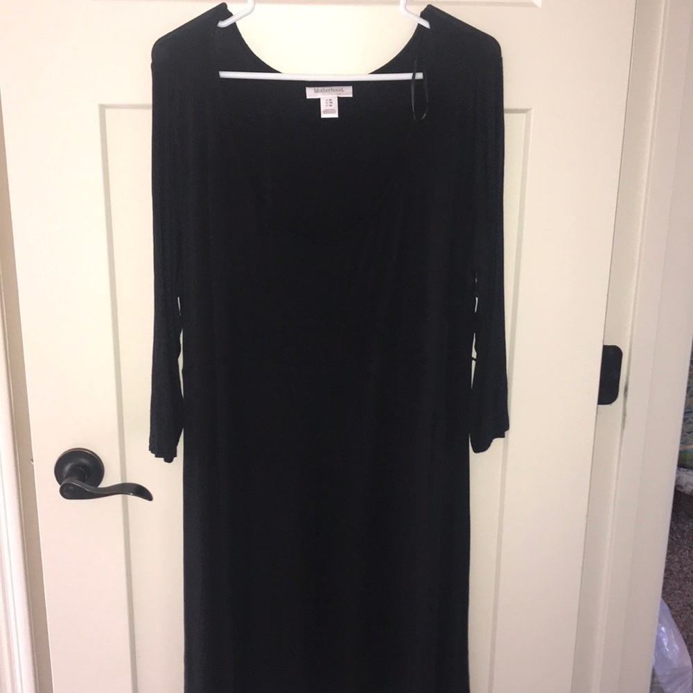 Motherhood Maternity Black Tunic Dress